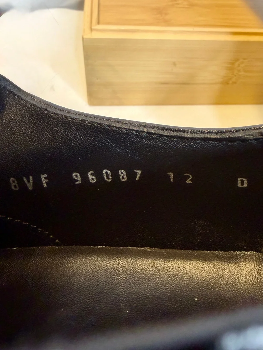 SALVATORE FERRAGAMO Men’s Black Leather Gray Platform Lace-up Oxford Shoes SZ 13